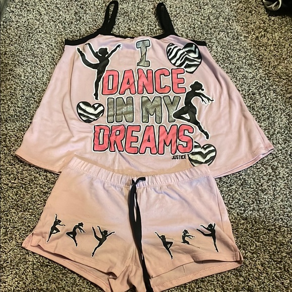 Justice Other - Justice Pink Pajama Set - Dance in My Dreams